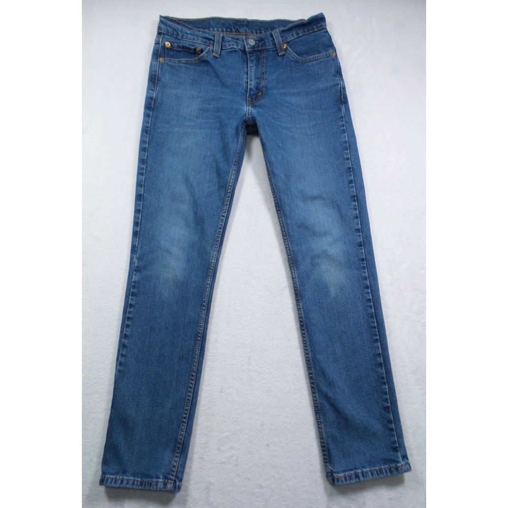 Levis Jeans Mens Size 30 x 29 Blue Denim 511 Slim Fit Straight Low Rise Stretch